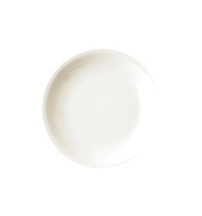 Diep bord rond ivoorkleurig verglaasd Ø 26 Ska Rak