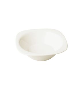 Coupelle carré ivoire porcelaine vitrifiée Ska Rak