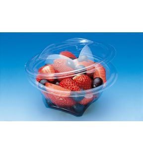 Boîte rond transparent Ø 13,7 cm 8 cm 37 cl Sekipack Alphaform (50 pièces)
