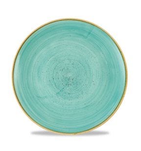 Assiette coupe rond Mint porcelaine vitrifiée Ø 26 cm Stonecast Churchill