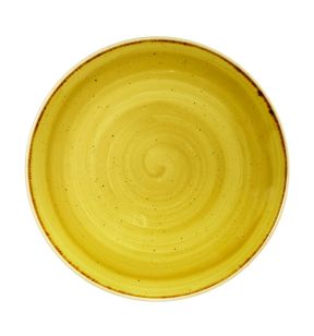 Assiette coupe rond Mustard porcelaine vitrifiée Ø 26 cm Stonecast Churchill