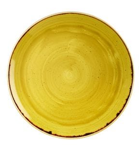 Assiette coupe rond Mustard porcelaine vitrifiée Ø 32,4 cm Stonecast Churchill