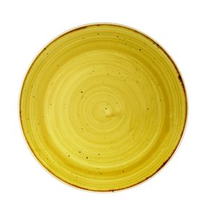 Assiette coupe rond Mustard porcelaine vitrifiée Ø 21,7 cm Stonecast Churchill