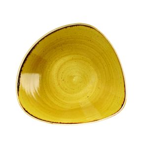 Bol triangulaire Mustard porcelaine vitrifiée 23,5 cm Stonecast Churchill