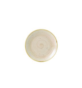 Assiette coupe rond Nutmeg Cream porcelaine vitrifiée Ø 16,5 cm Stonecast Churchill