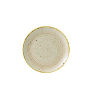Assiette coupe rond Nutmeg Cream porcelaine vitrifiée Ø 21,7 cm Stonecast Churchill
