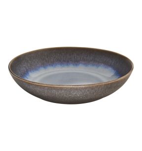 Soepbord rond Iced Blue geglazuurd aardewerk Ø 22 Snow Pro.mundi
