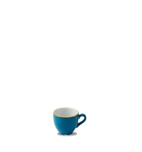 Tasse à expresso Java Blue en porcelaine vitrifiée Stonecast Churchill