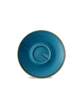 Sous-tasse à cappuccino / thé Java Blue en porcelaine vitrifiée Stonecast Churchill