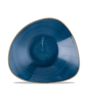 Bol triangulaire Java Blue porcelaine vitrifiée 23,5 cm Stonecast Churchill