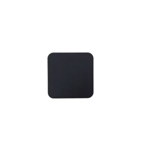 Sous verre carré noir PVC 11x11 cm Sonolys