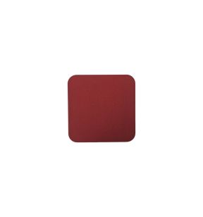 Sous verre carré rouge PVC 11x11 cm Sonolys