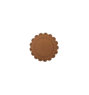 Sous verre camel PVC Ø 12 cm Flower Sonolys