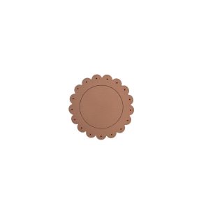 Sous verre nude PVC Ø 12 cm Flower Sonolys