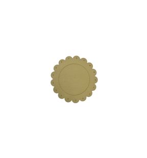 Sous verre vert tilleul PVC Ø 12 cm Flower Sonolys