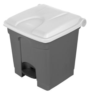 Pedaalemmer plastic 30 L grijs Probbax