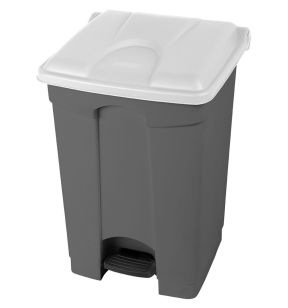 Pedaalemmer plastic 45 L grijs Probbax