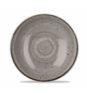Assiette coupe creuse rond peppercorn porcelaine Ø 24,8 cm Stonecast Churchill