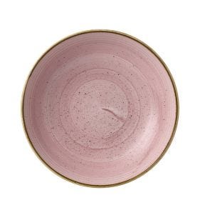 Assiette creuse rond Petal Pink porcelaine vitrifiée Ø 24,8 cm Stonecast Churchill