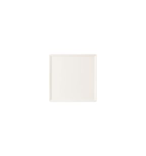 Plat bord vierkant ivoorkleurig verglaasd x14.2 Allspice Rak