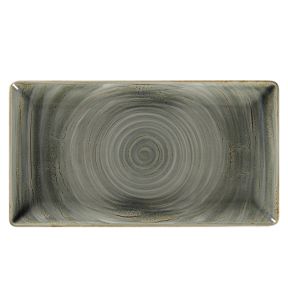 Assiette plate rectangulaire Peridot porcelaine 33,8x18,3 cm Rakstone Spot Rak