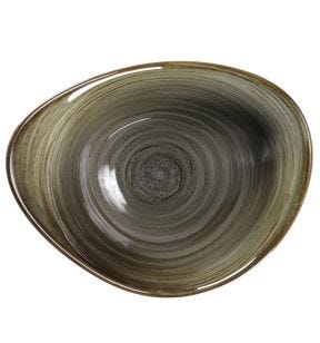 Bol triangulaire Peridot porcelaine 18,5 cm Rakstone Spot Rak