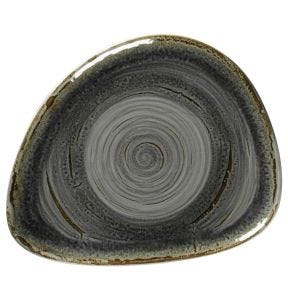 Assiette coupe plate triangulaire Peridot porcelaine 24x19,4 cm Rakstone Spot Rak
