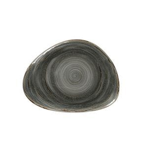 Assiette coupe plate triangulaire Peridot porcelaine 32,6x25 cm Rakstone Spot Rak