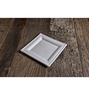 Assiette carré blanc 15x15 cm (50 pièces)
