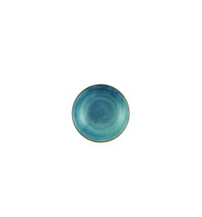 Assiette creuse rond Raw Teal porcelaine vitrifiée Ø 18,2 cm Stonecast Raw Churchill