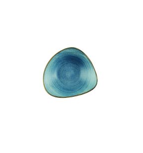 Bol triangulaire Raw Teal porcelaine vitrifiée 18,5 cm Stonecast Raw Churchill