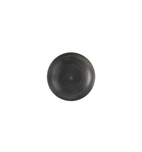 Assiette creuse rond Raw Black porcelaine vitrifiée Ø 24,8 cm Stonecast Raw Churchill