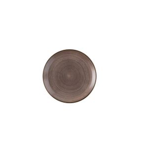 Assiette coupe rond Raw Brown porcelaine vitrifiée Ø 28,8 cm Stonecast Raw Churchill
