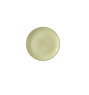 Assiette coupe plate rond Raw Green porcelaine vitrifiée Ø 26 cm Stonecast Raw Churchill