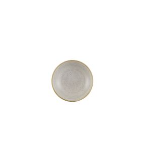 Assiette creuse rond raw grey porcelaine vitrifiée Ø 18,2 cm Stonecast Raw Churchill