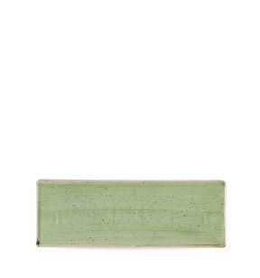 Plat rectangulaire Sage Green porcelaine vitrifiée 25 cm Stonecast Churchill