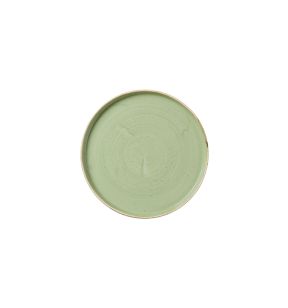 Plaat met rechte randen rond Sage Green verglaasd Ø 26 Stonecast Churchill