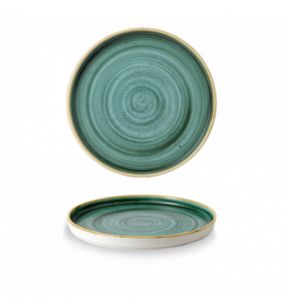 Plaat met rechte randen rond Samphire verglaasd Ø 21 x19.9 Stonecast Churchill