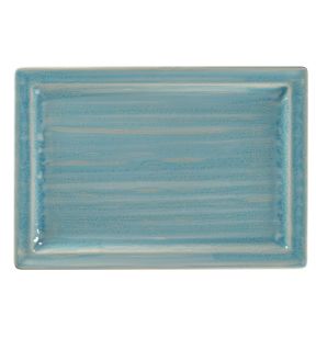 Assiette plate rectangulaire Saphire porcelaine 33,6x23,2 cm Rakstone Spot Rak