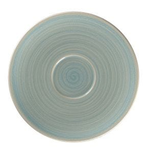 Sous tasse à thé déjeuner rond Saphire porcelaine Ø 17 cm Rakstone Spot Rak