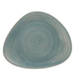 Assiette coupe plate triangulaire Saphire porcelaine 31,4x26,6 cm Rakstone Spot Rak