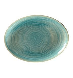 Plat ovale Saphire porcelaine 26 cm Rakstone Spot Rak