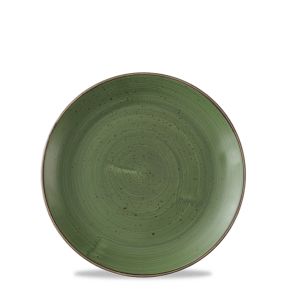 Vlakke snijplaat rond Sorrel Green verglaasd Ø 16.5 Stonecast Churchill