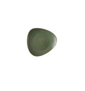 Assiette coupe plate rond Sorrel Green porcelaine vitrifiée 22,9 cm Stonecast Churchill