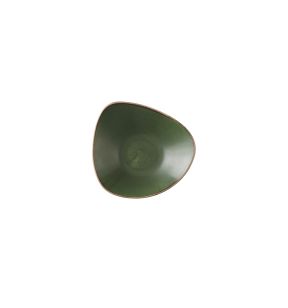 Bol triangulaire Sorrel Green porcelaine vitrifiée Stonecast Churchill