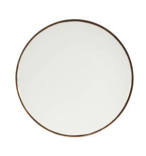 Assiette coupe plate rond blanc porcelaine 28 cm Airain Astera