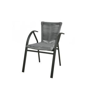 Fauteuil d''extérieur gris 79x54x60 cm St Florent Flexmob