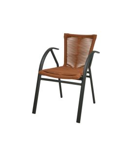 Fauteuil d''extérieur terracotta 79x54x60 cm St Florent Flexmob