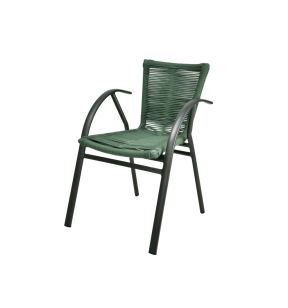 Fauteuil d''extérieur vert 79x54x60 cm St Florent Flexmob