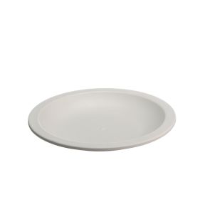 Assiette rond blanc fibre végétale Ø 13,4 cm Lilitouch Saint Romain